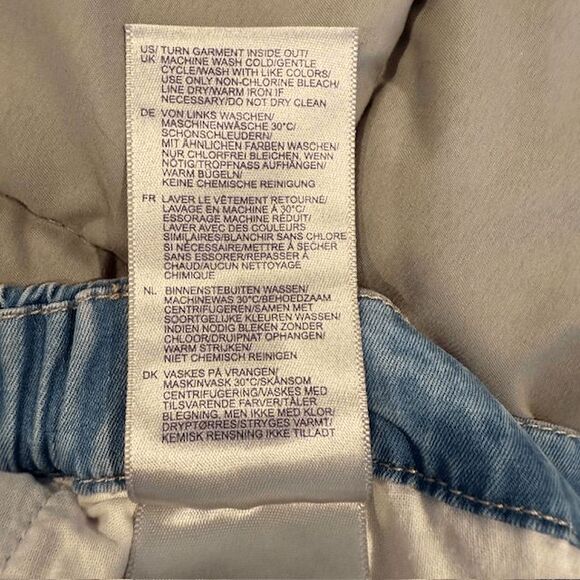 NYDY Jamie Chambray Relaxed Ankle Pants Drawstring Elastic Waist Size 2 - Picture 9 of 14